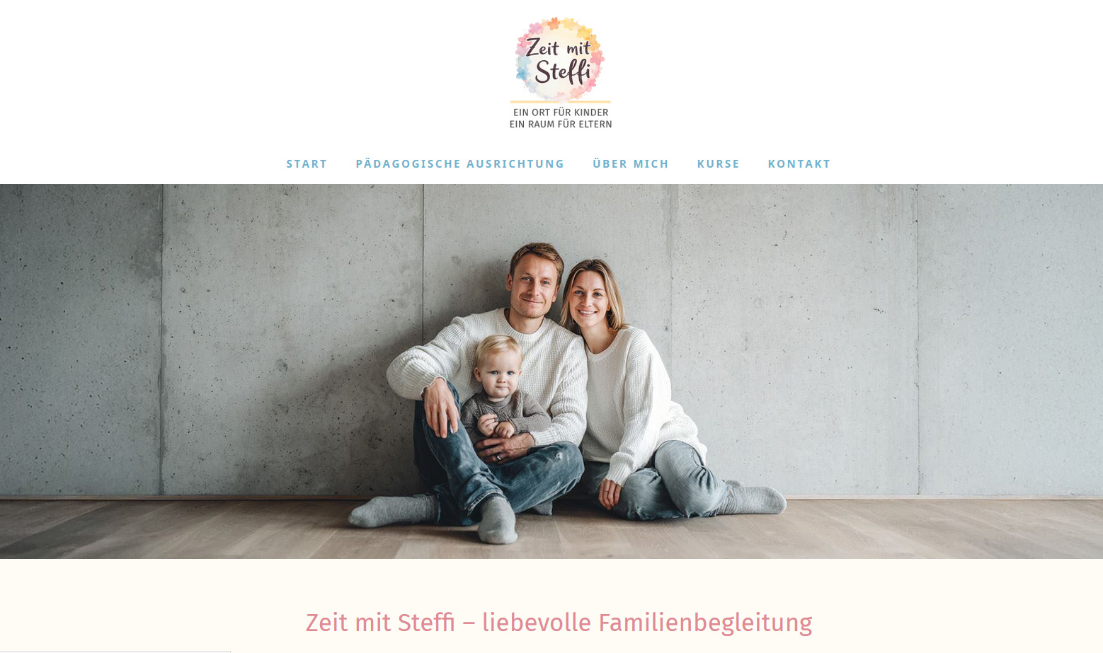 Screenshot der Website von Zeit mit Steffi